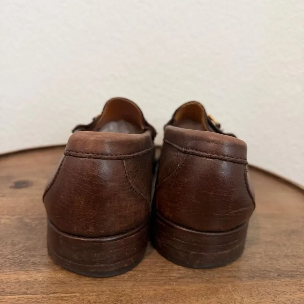 Alden Cape Cod Collection Brown Leather Horse Bit Slip-On Loafer Men's Size 10
